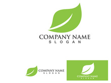 Green Leaf Tree Nature Logo Vector Template V8