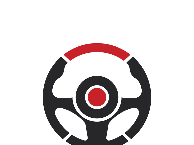 Steering Wheel vector image logo