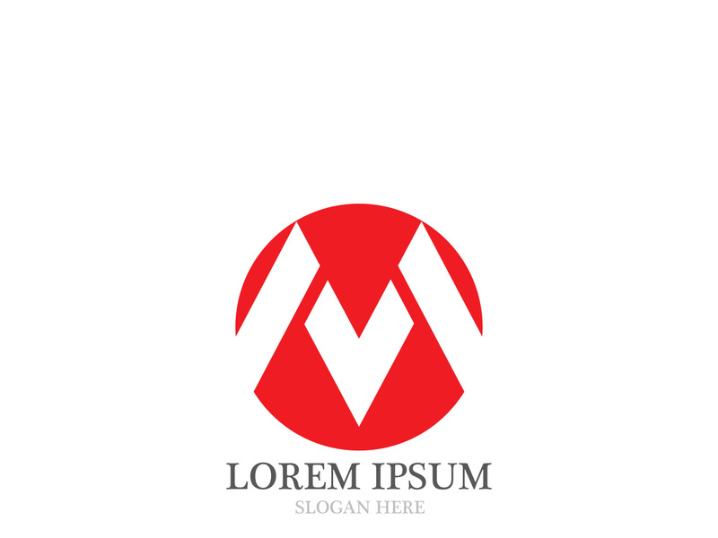 M Letter Logo Template vector illustration design
