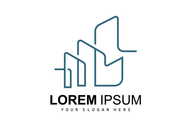 House Logo, Building Furniture Design, Construction Vector, Property Brand Icon, Real Estate, Housing