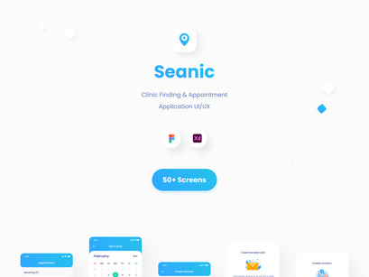 Seanic - Find Clinic App UI Kit