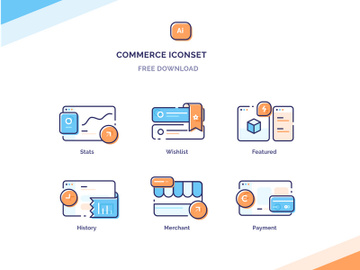 Commerce Icon Illustrations Free preview picture