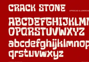 Crack Stone - Display Font