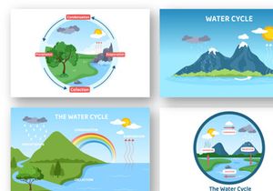 10 Water Cycle Earth Illustration