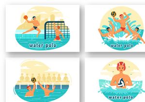 12 Water Polo Sport Illustration