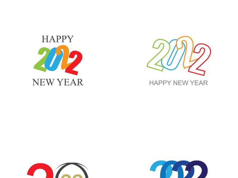happy new year 2022 vector illustration design template
