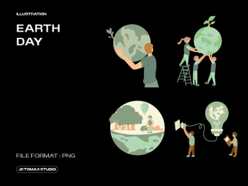 Earth Day Illustration preview picture
