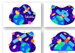 10 Satellite Internet Technology Illustration