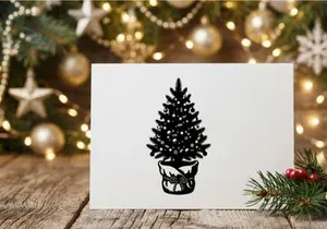 Decorative Christmas Tree in a Pot for Holiday Celebrations