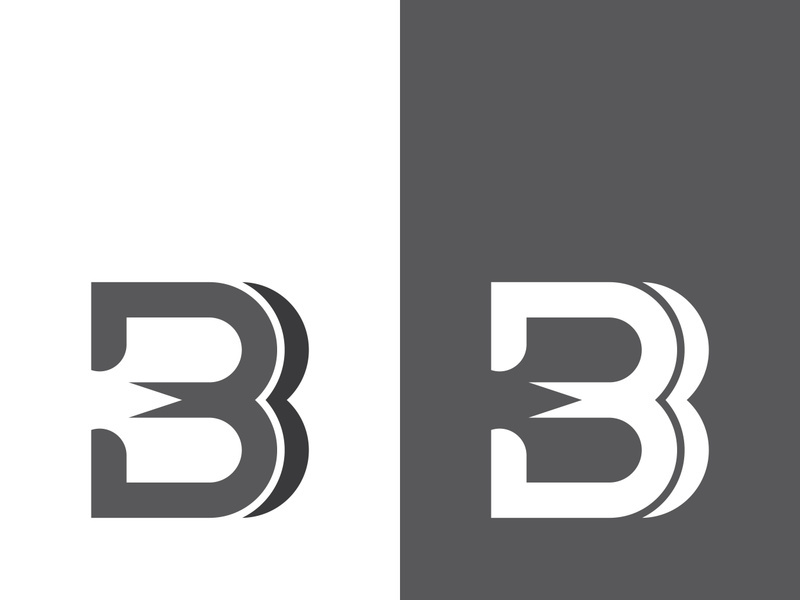 B letter logo template vector illustration