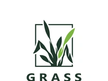 Grass logo image plant nature logo design template vector