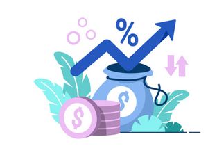 Inflation Business icon flat Illustration