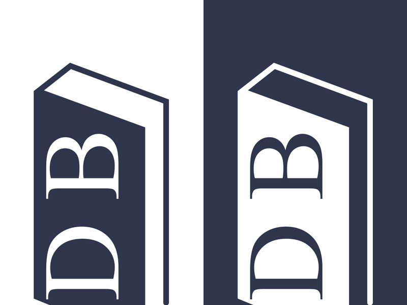 Digital book logo technology vector icon design