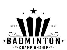 Modern Badminton logo design with Dynamic Shuttlecock and Racket, for championship, sport, sports shop, badminton school, business, company, tournament