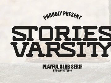 Stories Varsity - Playful Slab Serif preview picture