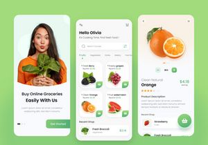Grocery Shop App Design UI