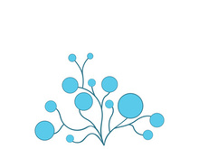 Neuron logo icon design template flat vector