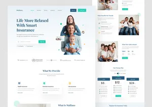 Insurance Life Landing Page