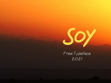 Soy Typeface 2021 preview picture