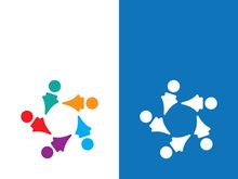 Community, network and social icon design template