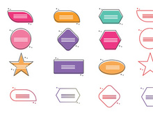 Bubble Chat icon Logo vector