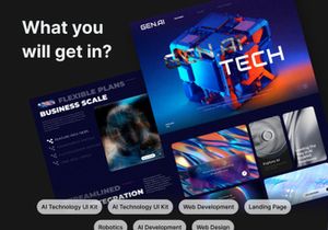GenAi | AI technology Landing Page UI Kit