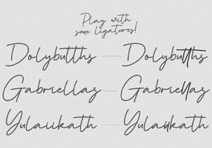 Tanya Hati - Signature Script Font