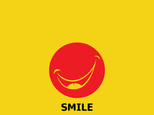 Smile logo and symbol vector image