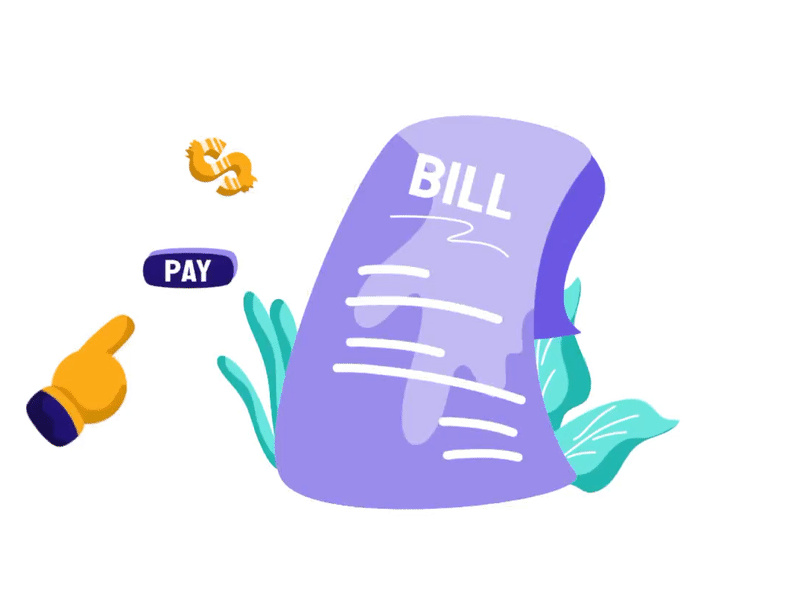 Payment Bill Animation for transaction