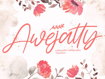 Awejatty - Handwritten Font preview picture