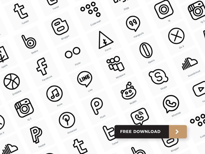 Social media icons