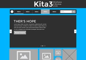 Kita3 : Wireframe & Mockup UI Kit