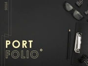Portfolio cover black