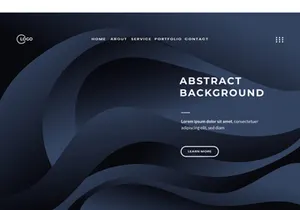 3D Dark Black Abstract Background