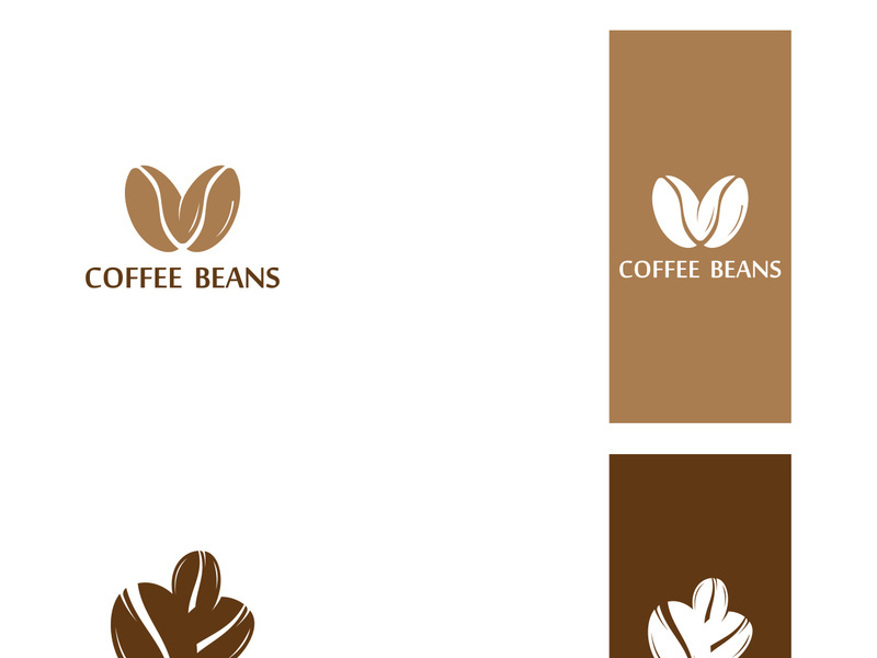 Premium coffee bean logo design.