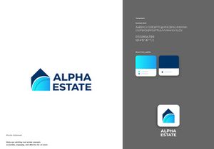 ALPHA Real Estate Logo Design Ideas