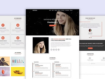 Personal Portfolio HTML Template preview picture