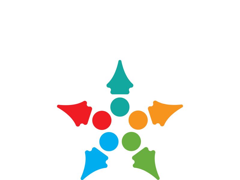 Community logo business template and icon people vector