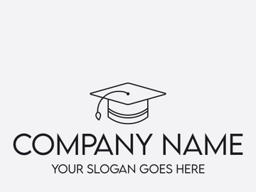 Bachelor's hat logo preview picture