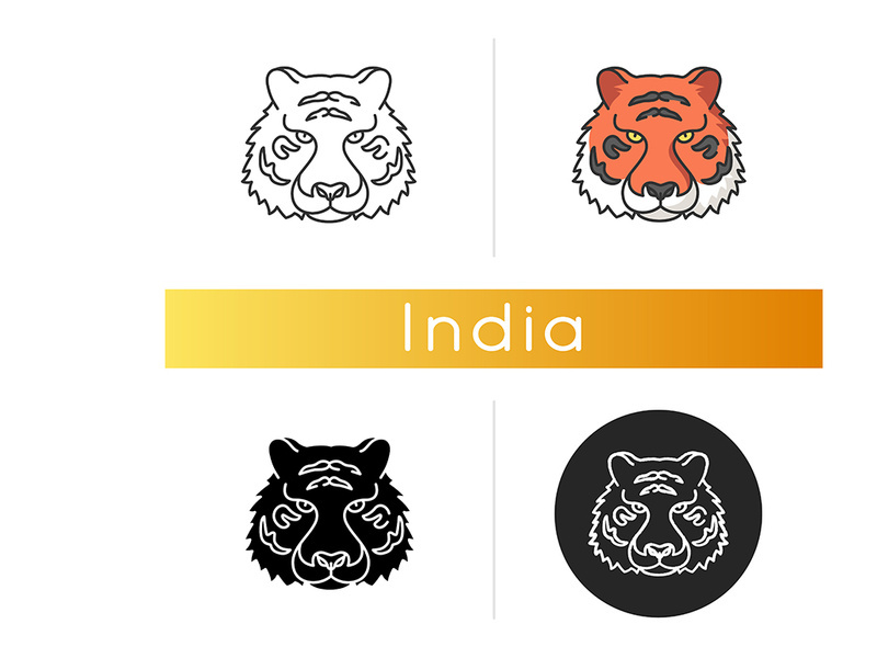 Bengal tiger icon