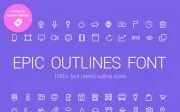 Epic Outlines Font