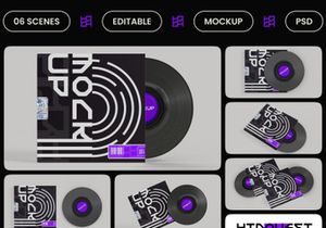 Vinyl Record Mockup