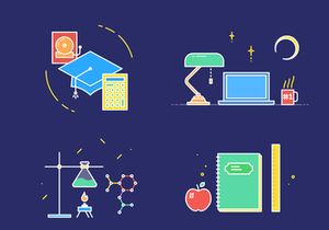 School App Onboarding Illustratons