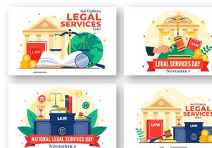12 National Legal Services Day Illustration