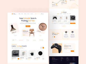 Outflow E-Commerce Website Figma Template preview picture