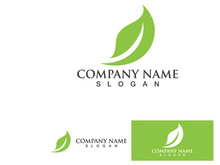 Green Leaf Tree Nature Logo Vector Template V3