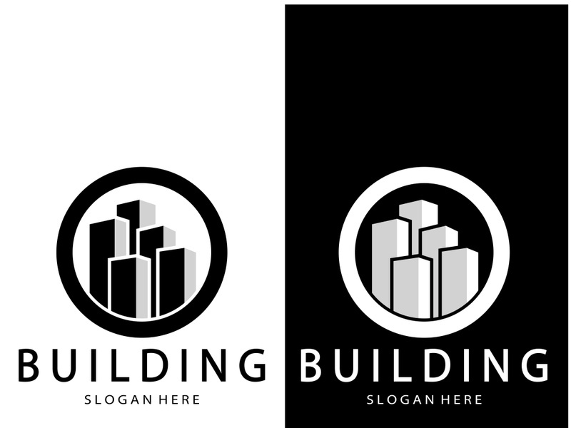 Building logo vector illustration design,Real Estate logo template, Logo symbol icon