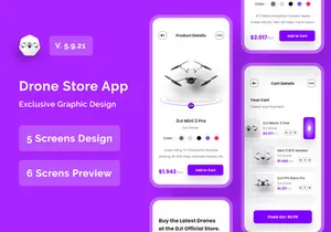 Drones Store App Design