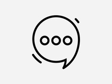 Bubble chat logo design template