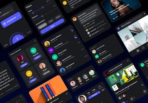 all Social App - UI Kit Dark Version